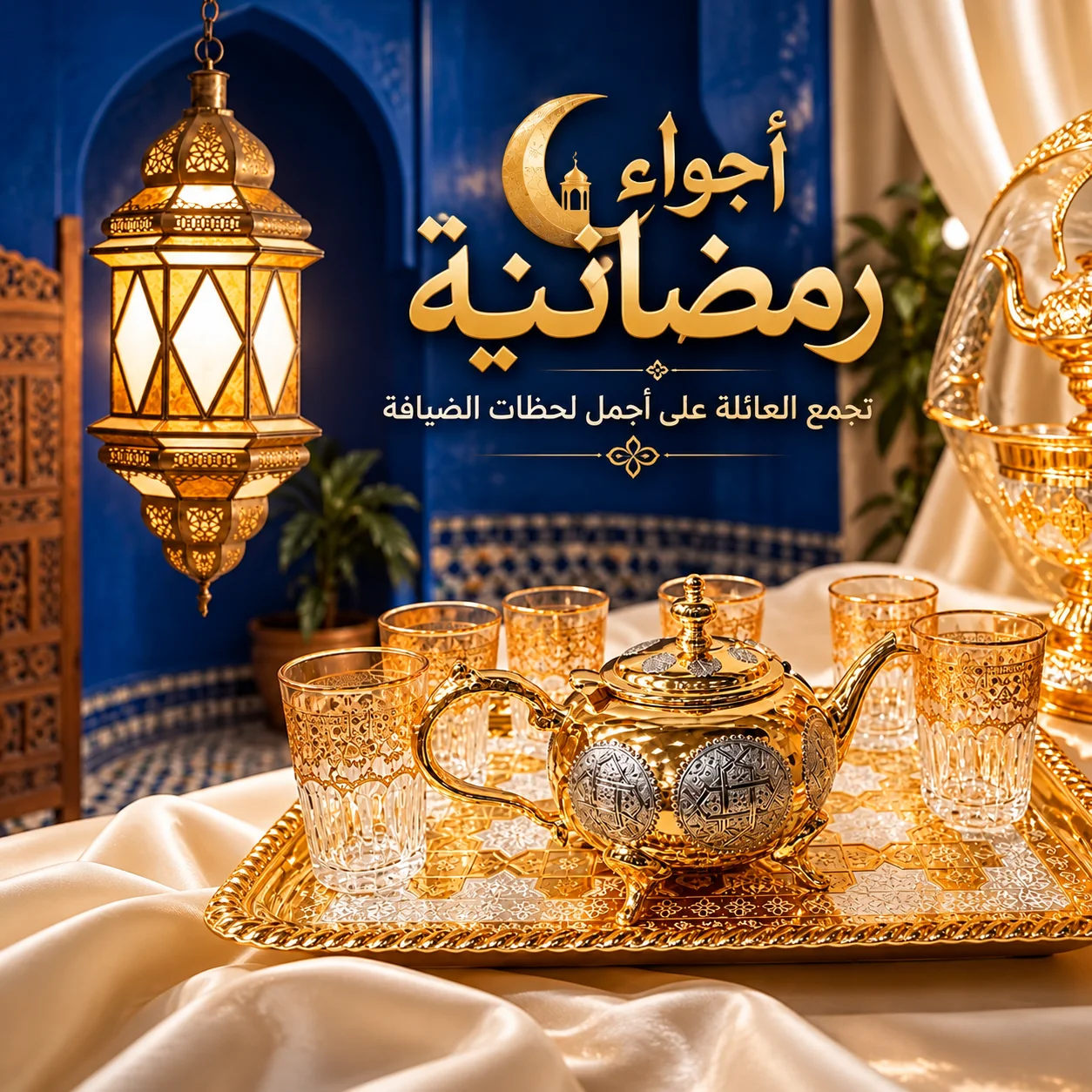 طقم أتاي مغربي ملكي
