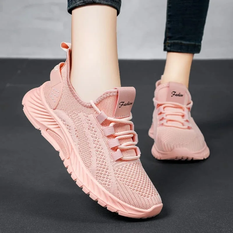 Baskets tendance en maille respirante