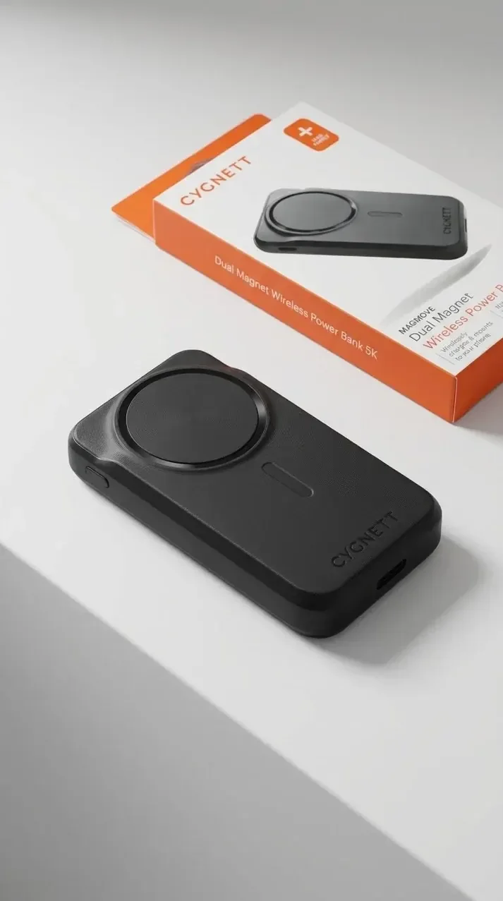 Cygnett MagMove 5K, power bank magnétique à double aimant