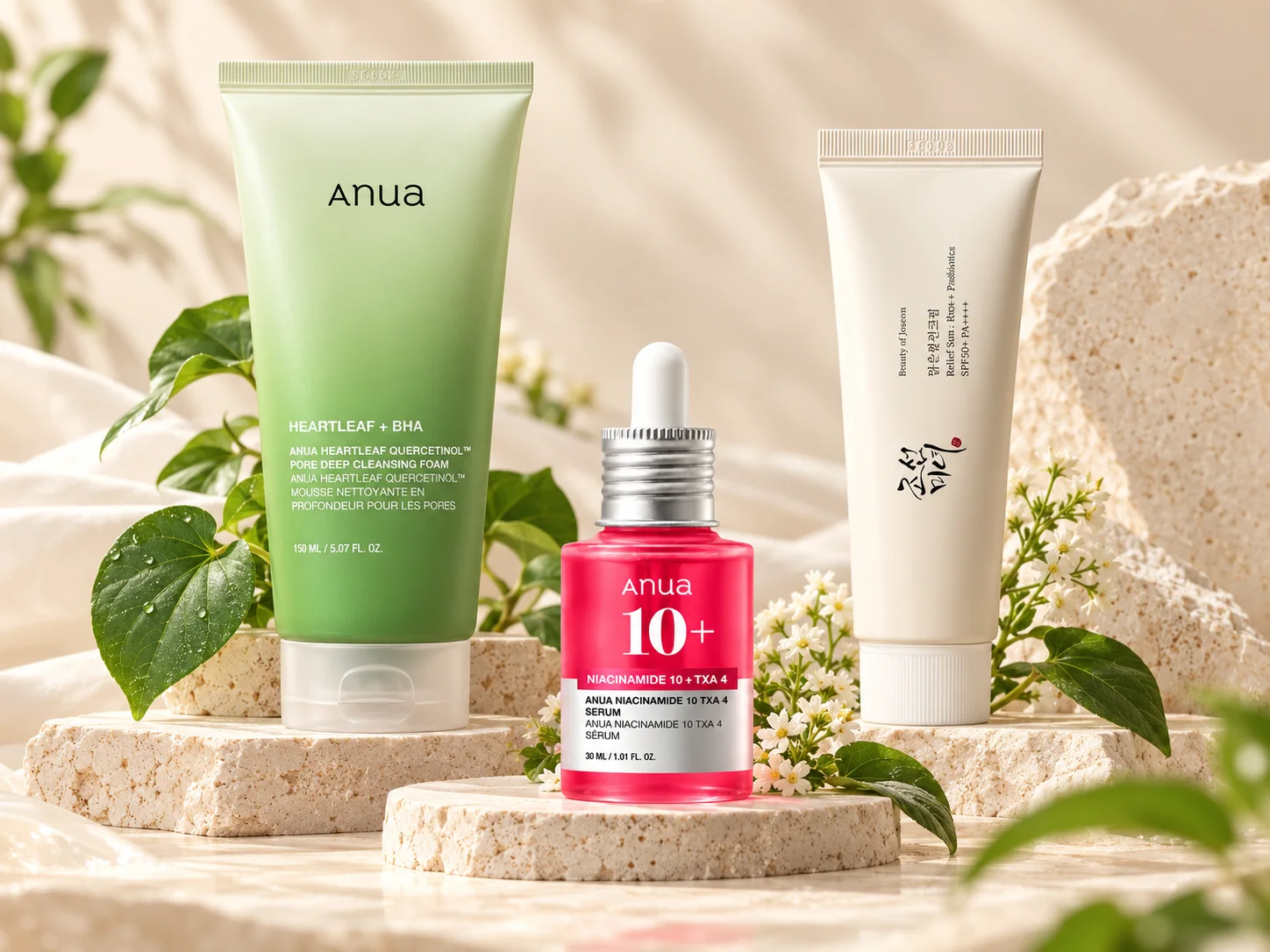 Routine complète Anua & Beauty of Joseon