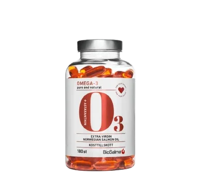 Omega 3 Huile de Saumon 1000mg 180 Capsules