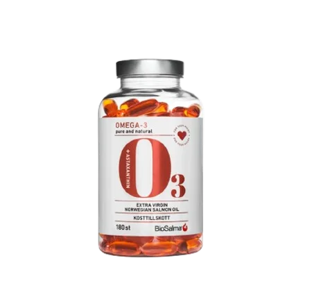 Omega 3 Huile de Saumon 1000mg 180 Capsules