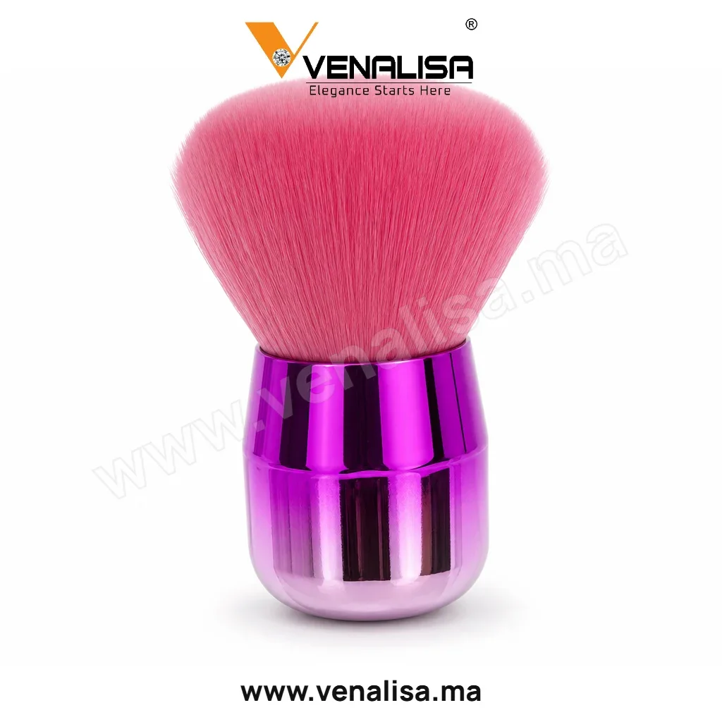 Brosse kabuki à poussière d'ongles