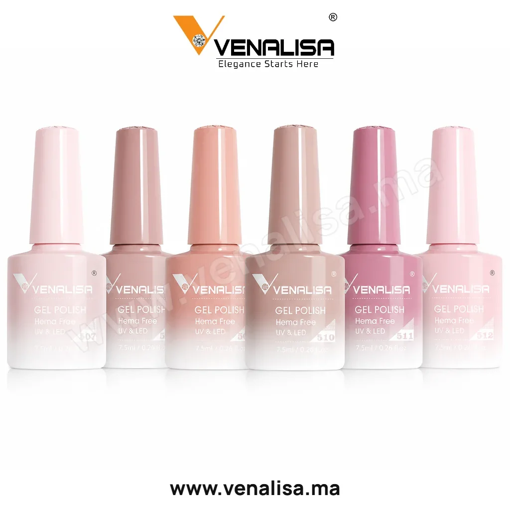 Coffret vernis semi-permanent Jelly Venalisa – 6 couleurs