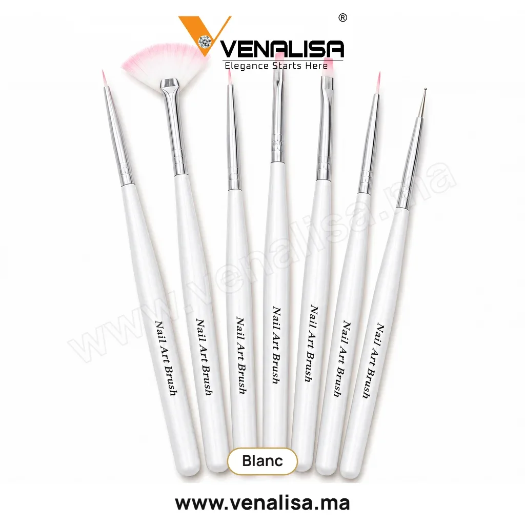Set de 7 pinceaux nail art