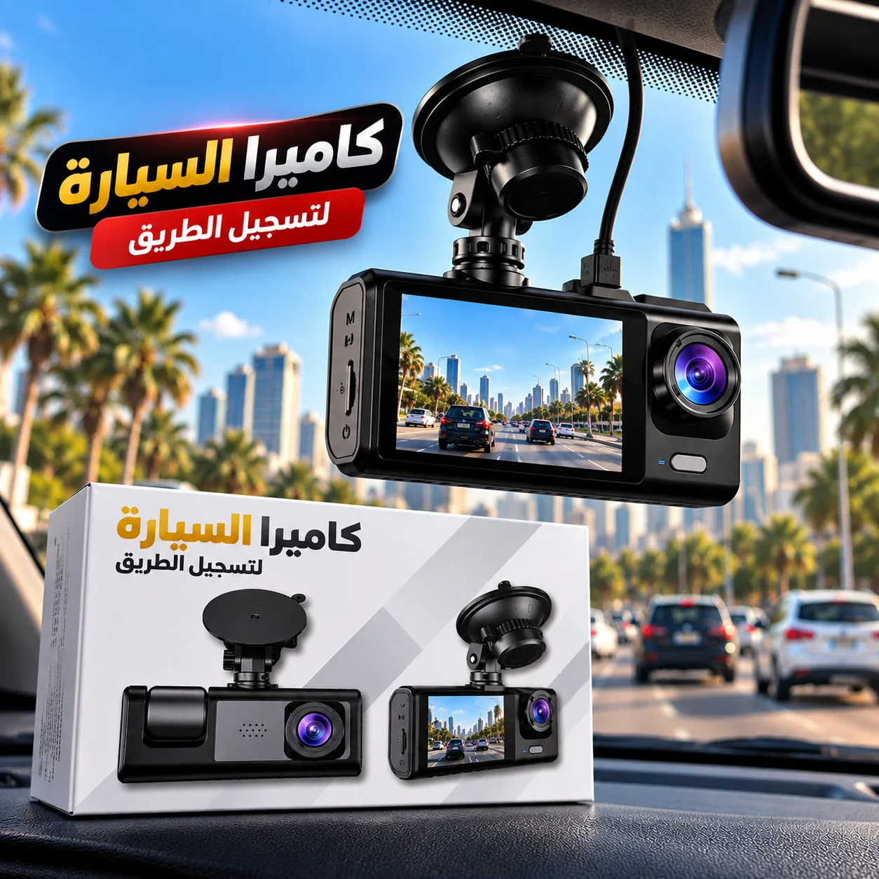 كاميرا السيارة الذكية – سجّل كل لحظة واحمِ نفسك على الطريق