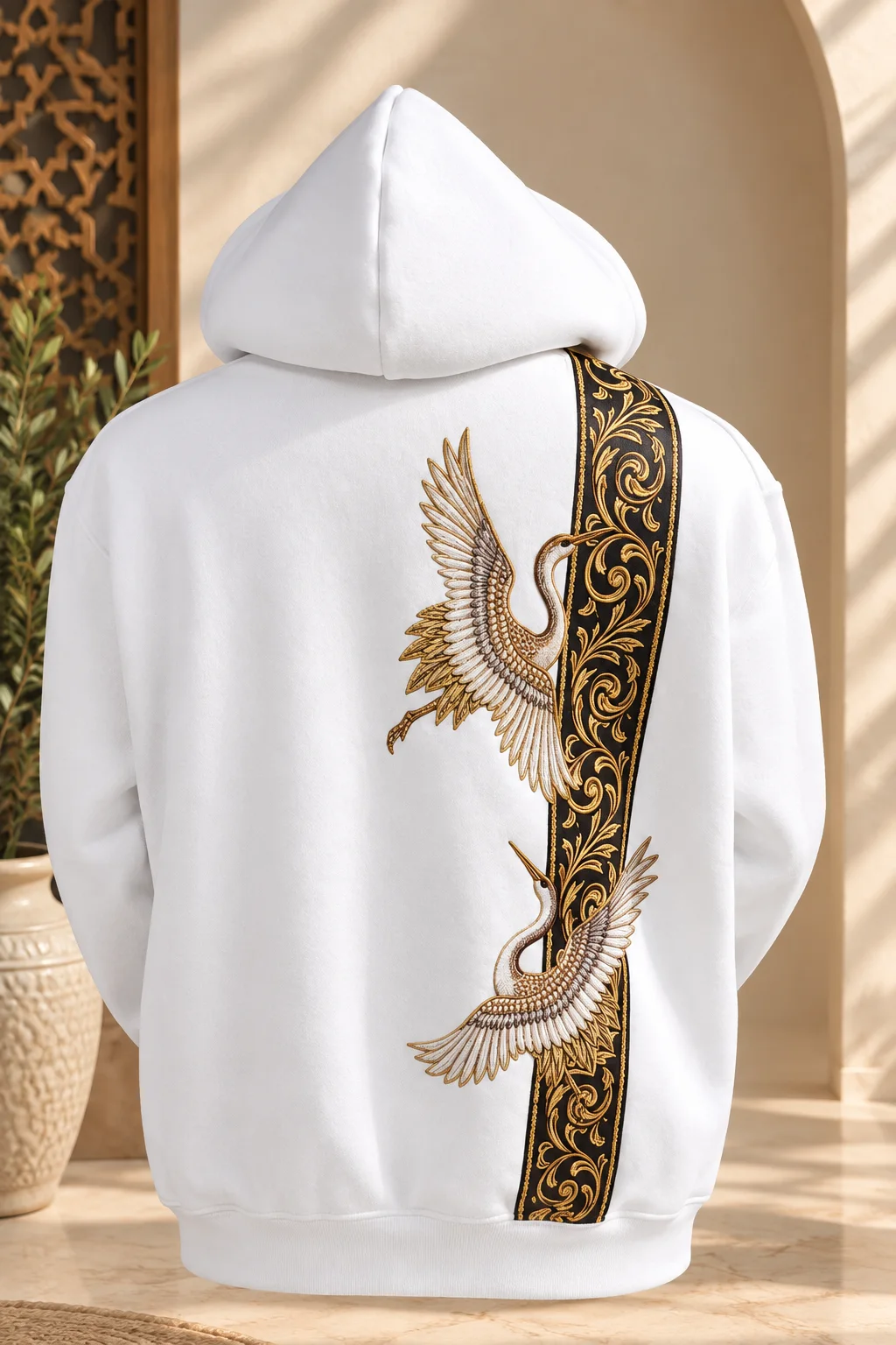 Royal Crane Hoodie