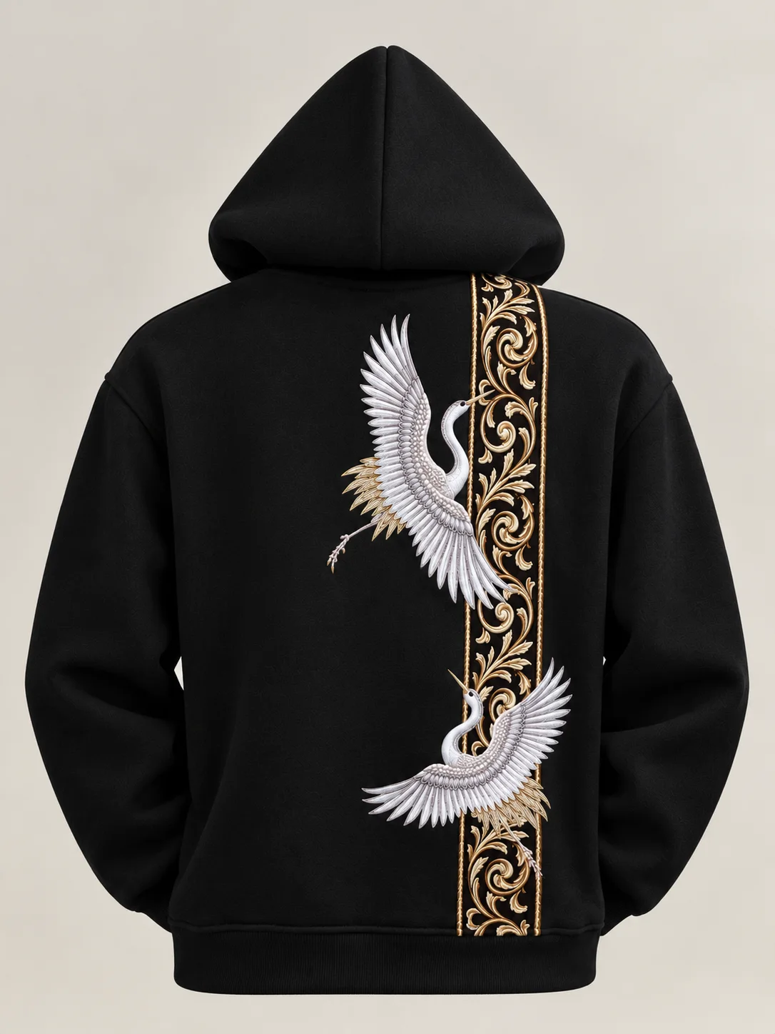 Royal Crane Hoodie