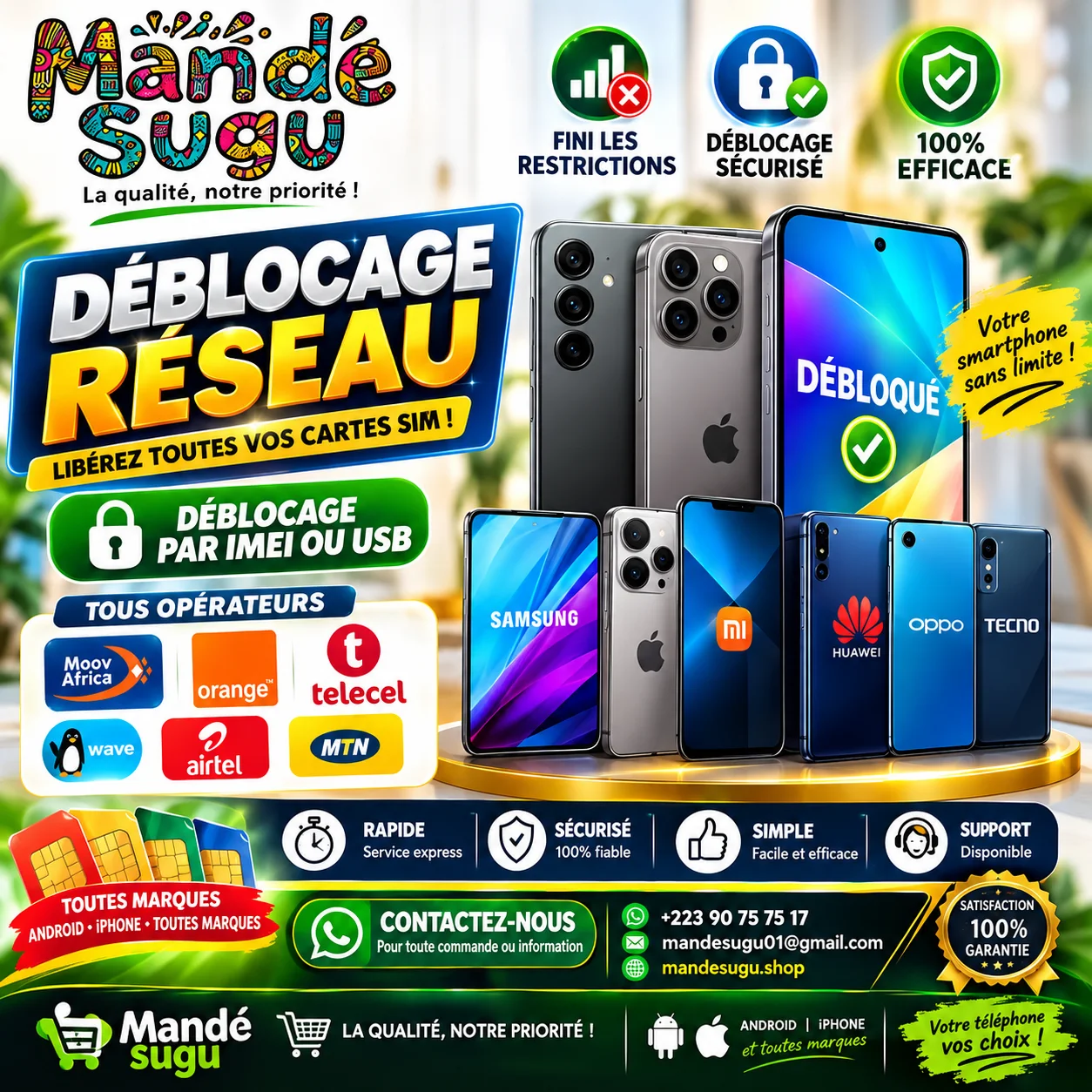 Déblocage Réseau