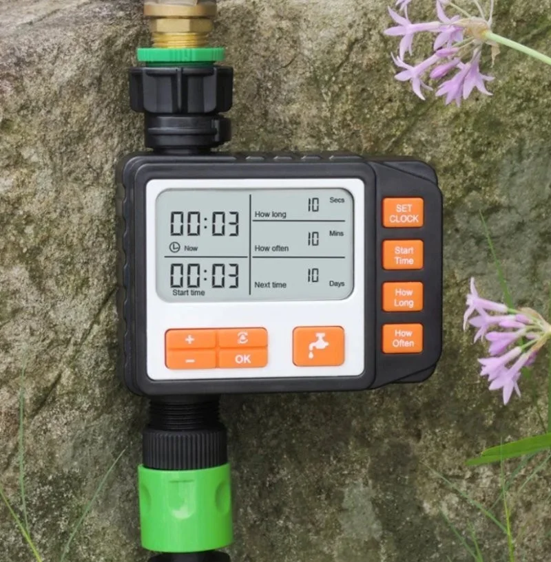 Minuteur d'arrosage intelligent automatique étanche avec grand écran