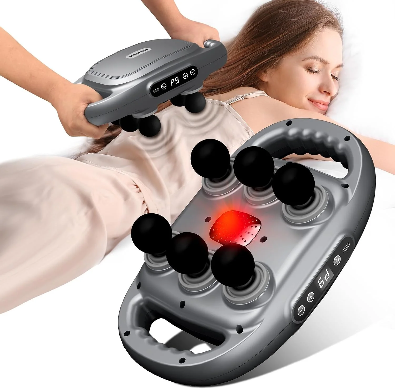 Pistolet de massage - Non spécifié - 6 têtes - Compact - Puissant - Silencieux