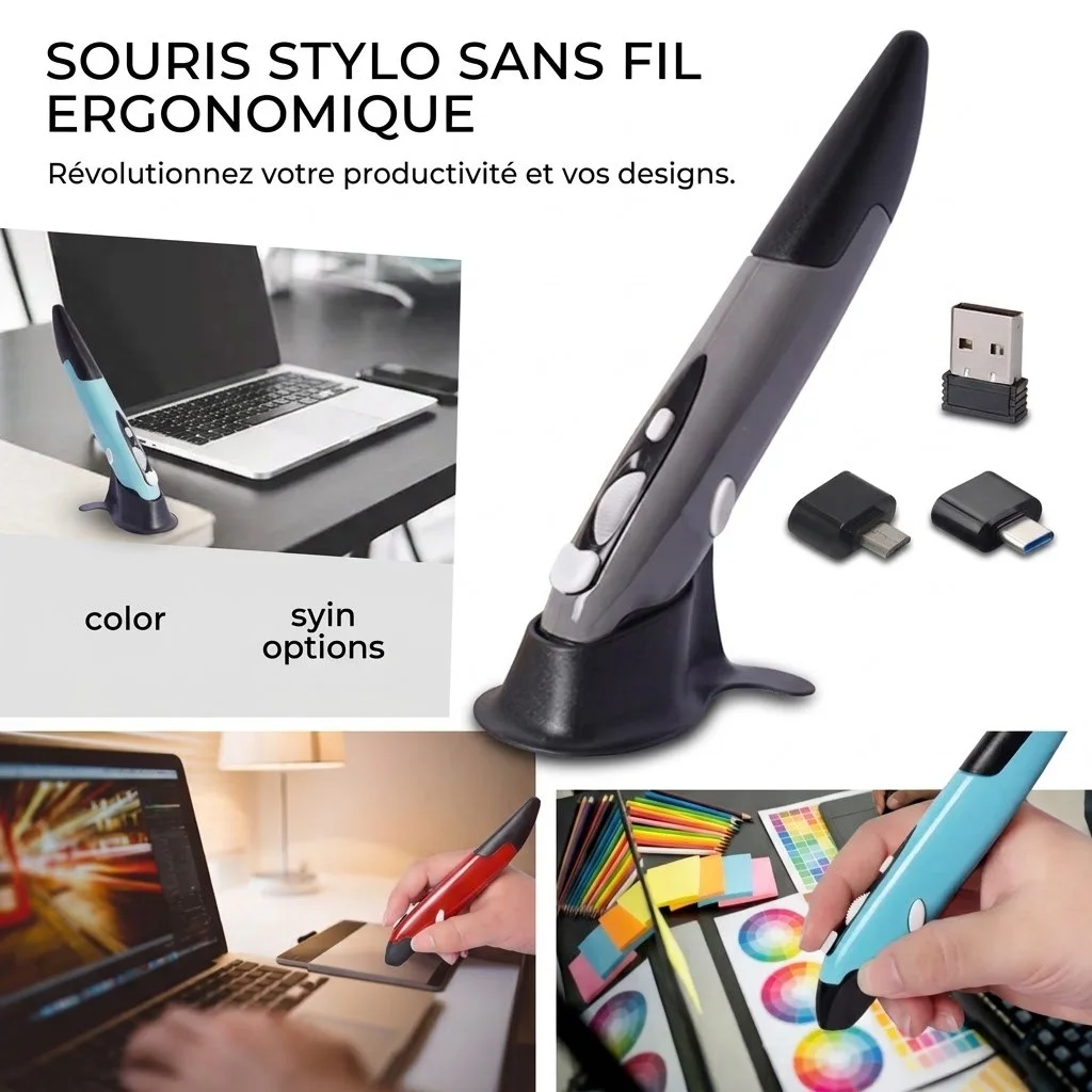 Souris stylo sans fil