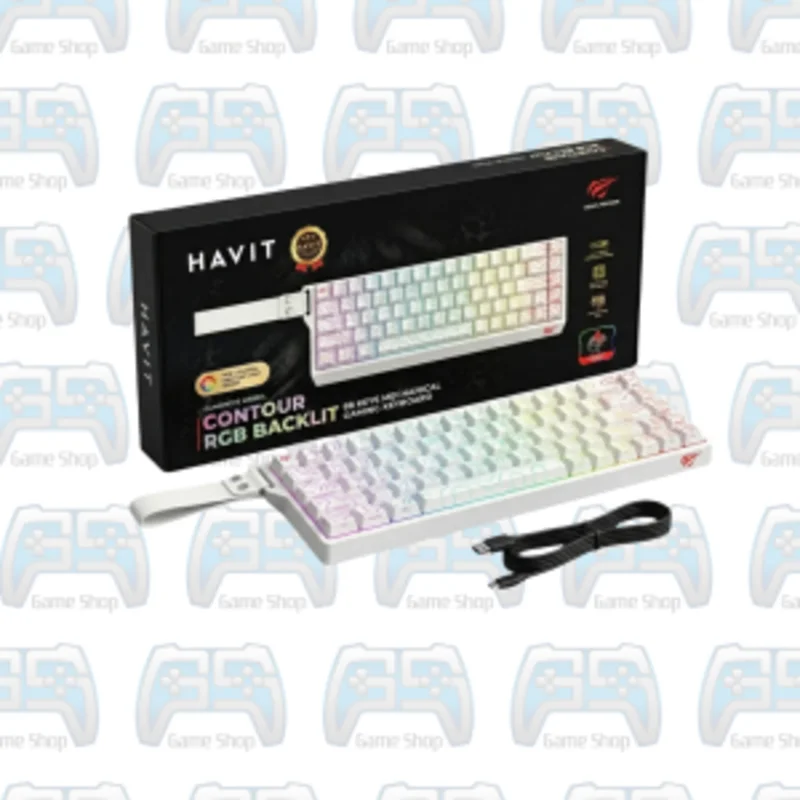 ⌨️ كيبورد ميكانيكي قيمنق Havit KB922L | إضاءة RGB وتصميم مدمج