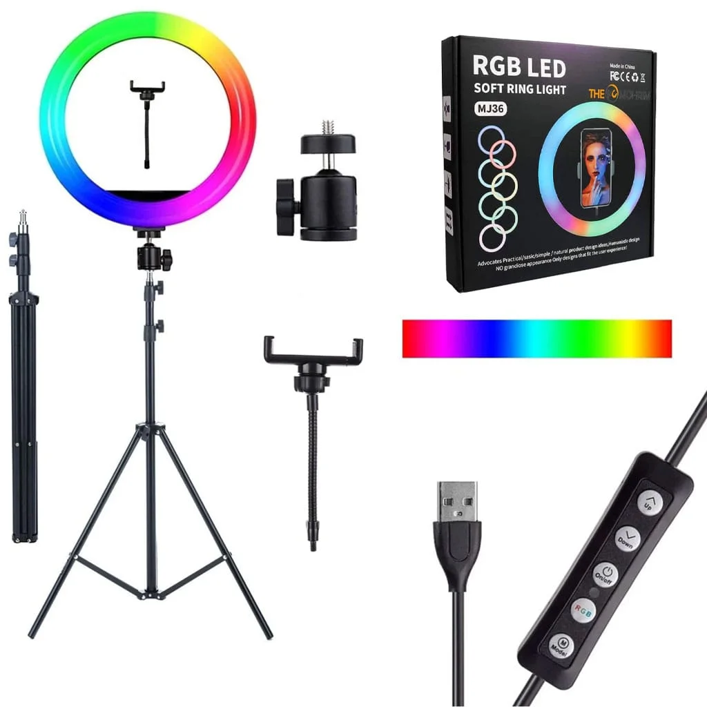 RGB Selfie Ring Light MJ36