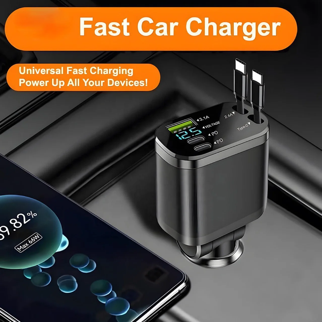 Chargeur de voiture 5Ports