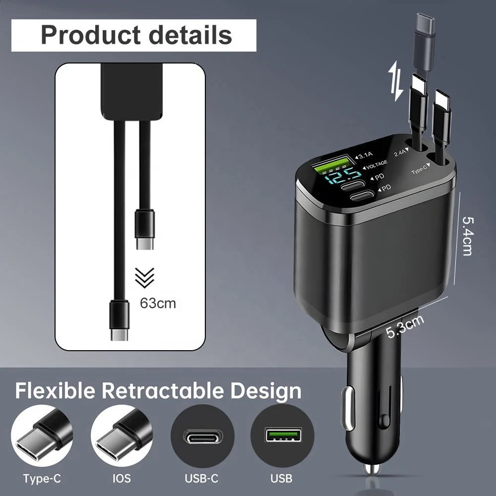 Chargeur de voiture 5Ports