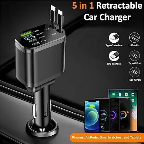 Chargeur de voiture 5Ports
