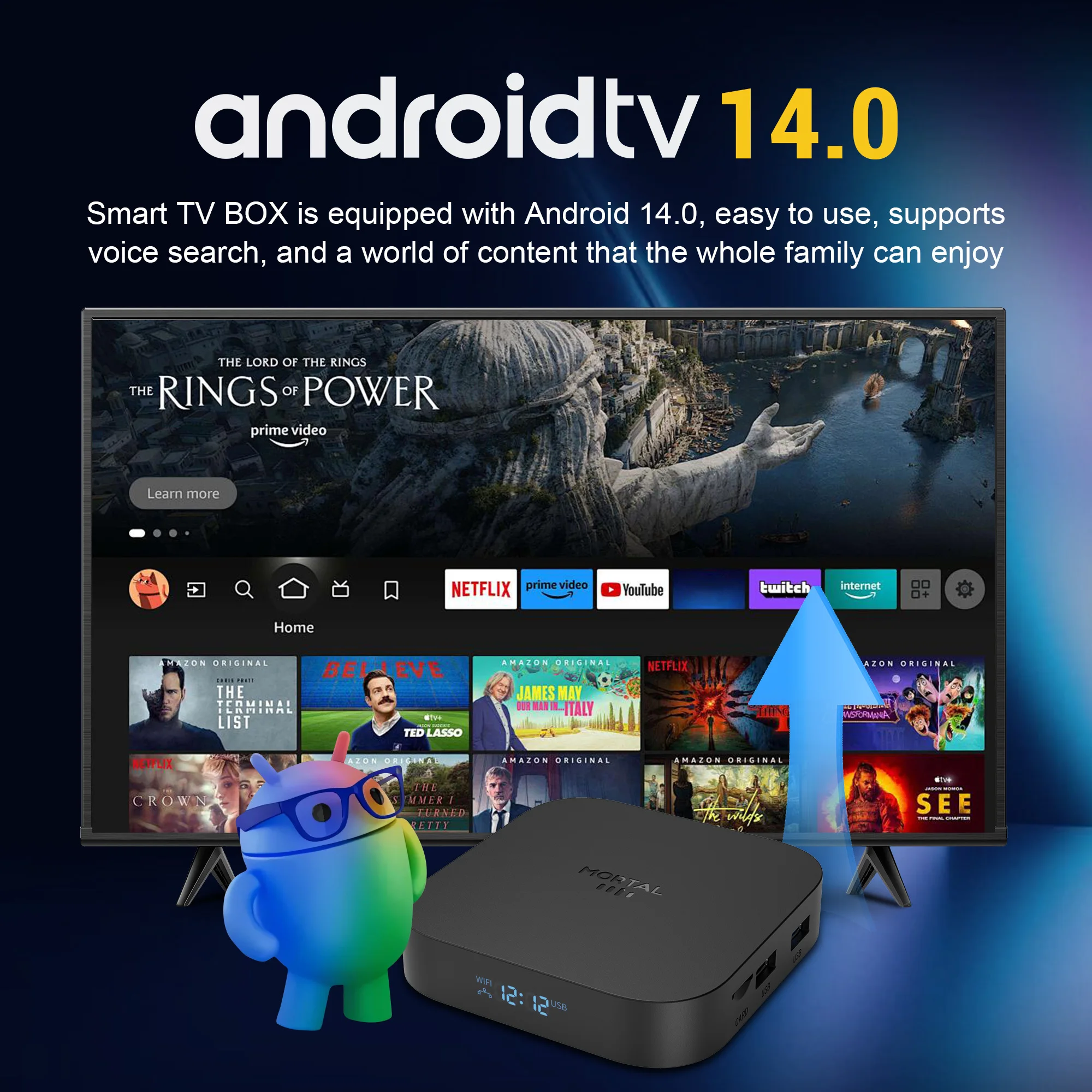MORTAL X5S TV BOX Android 14