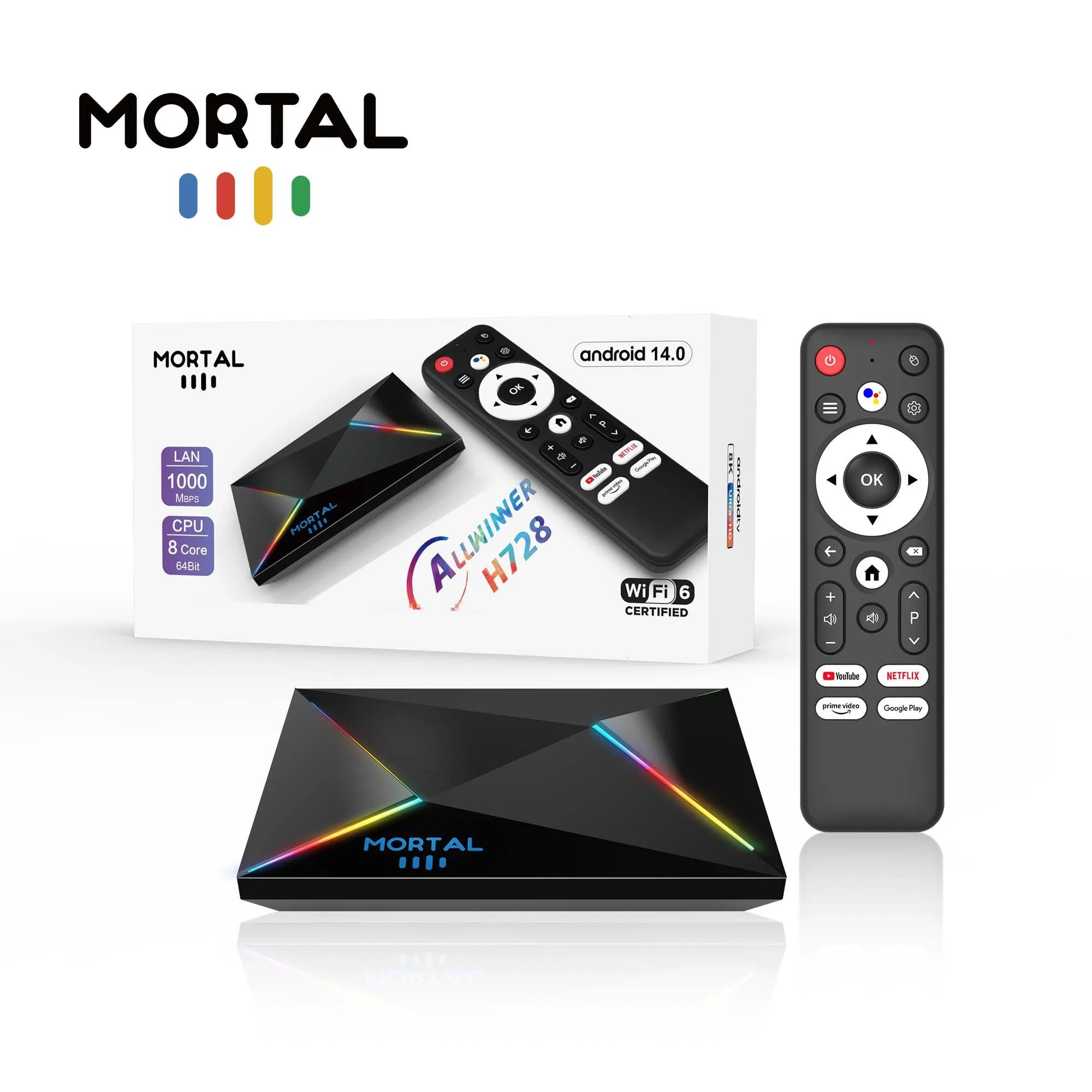 TV BOX MORTAL T9 8K Pro  Allwinner 728 Android 14