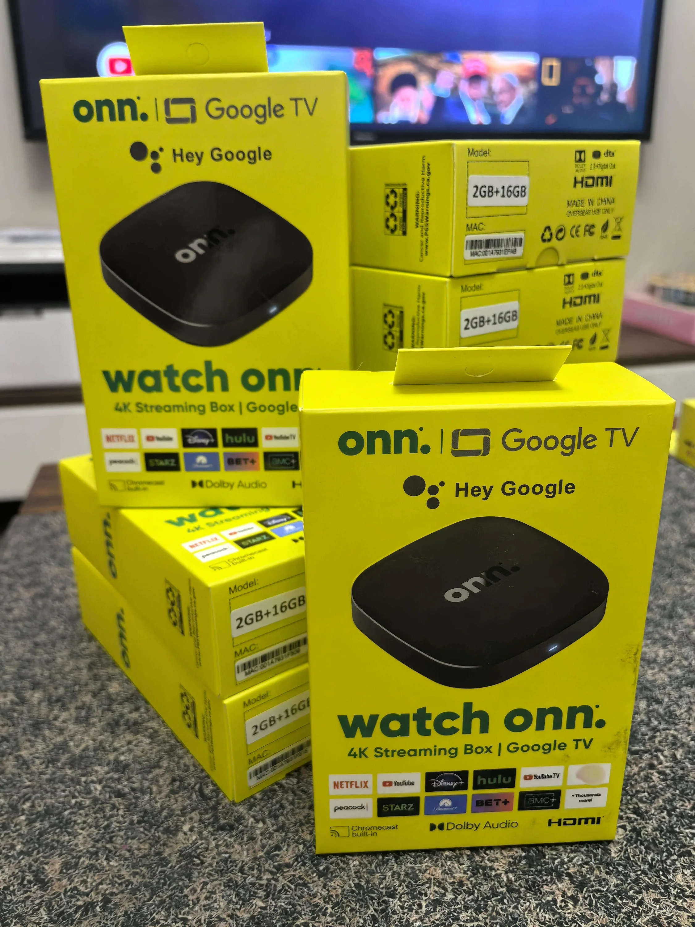 Onn. TV BOX  Android 14  2gb/16gb
