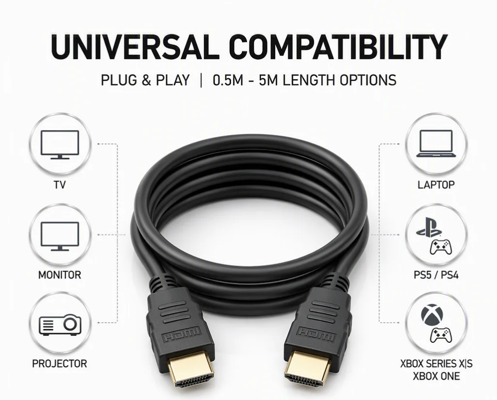 câble HDMI 4K 50cm
