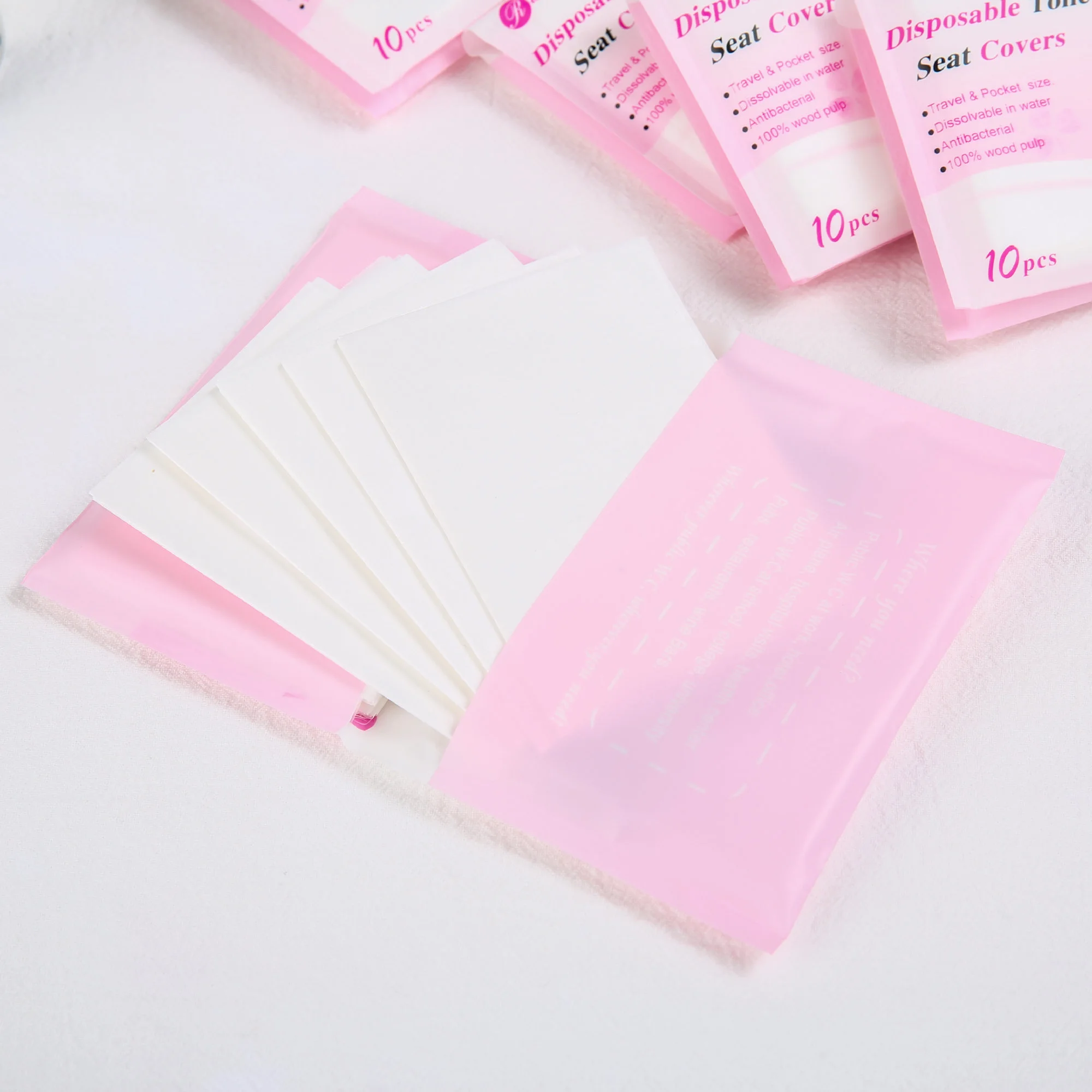 Protège-Siège-Toilette (10 Lot de 10 Sachet)