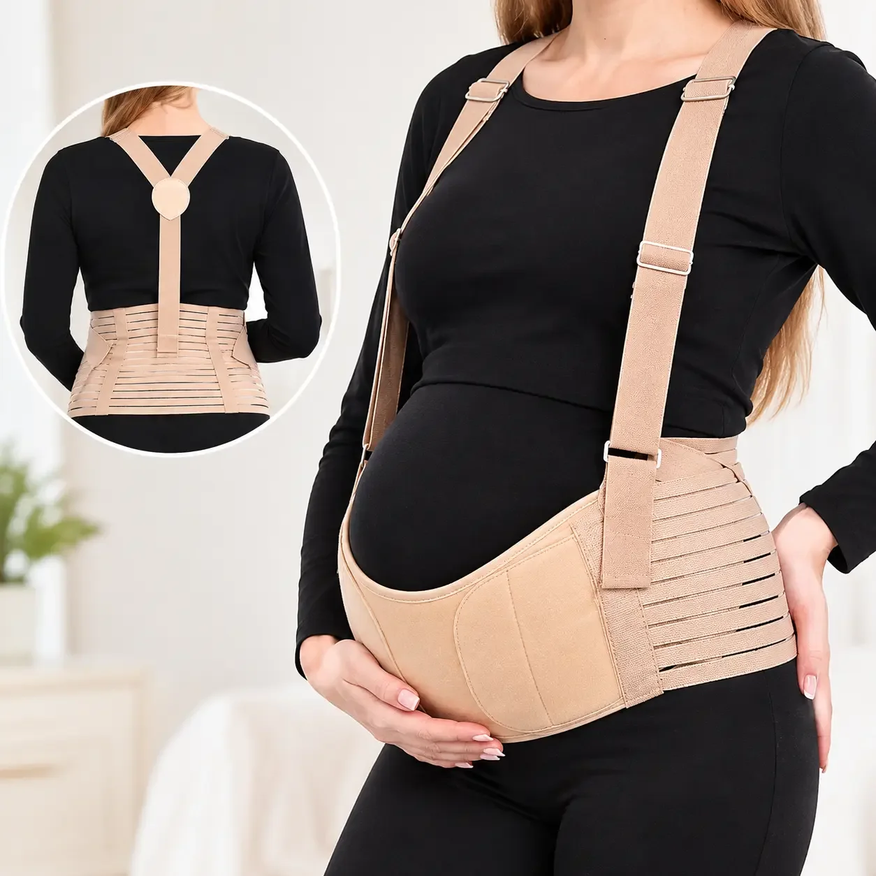 🤰 حزام دعم الحامل المريح – وداعا لآلام الظهر والبطن طيلة فترة الحمل
