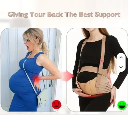 🤰 حزام دعم الحامل المريح – وداعا لآلام الظهر والبطن طيلة فترة الحمل