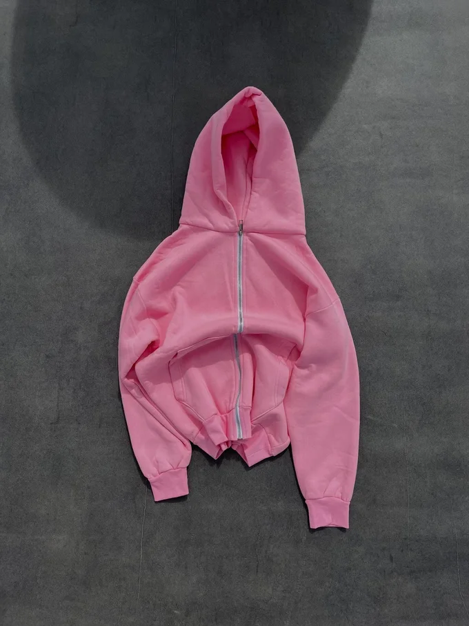 Zip hoodie rose