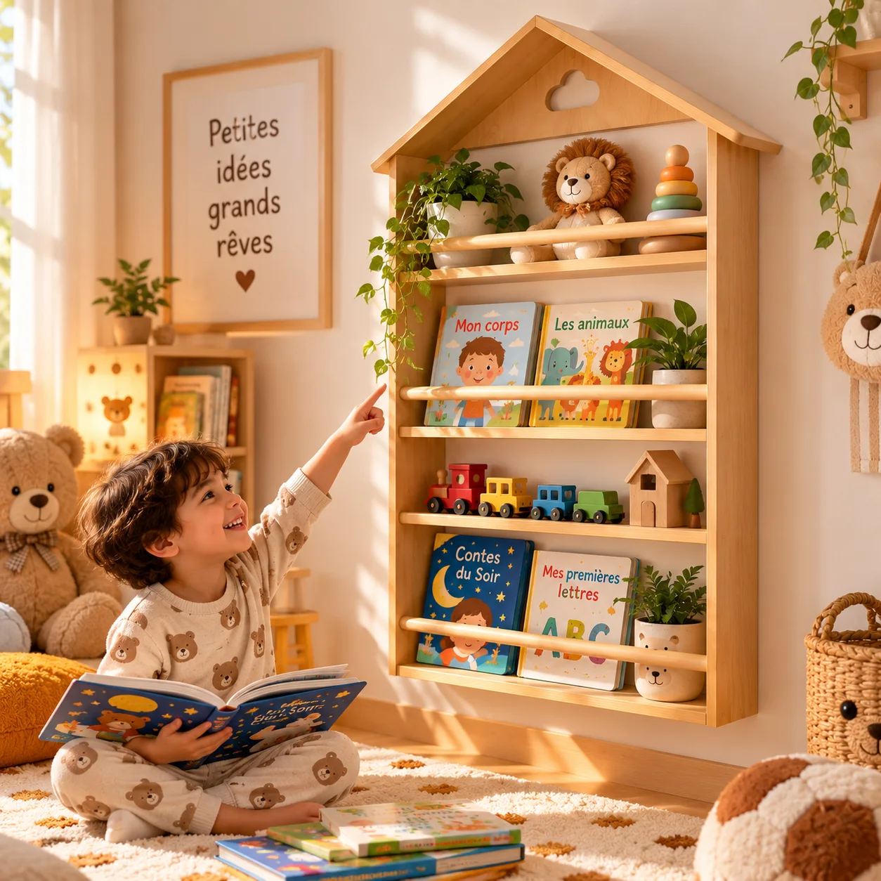 La bibliothèque murale qui fait aimer la lecture aux enfants