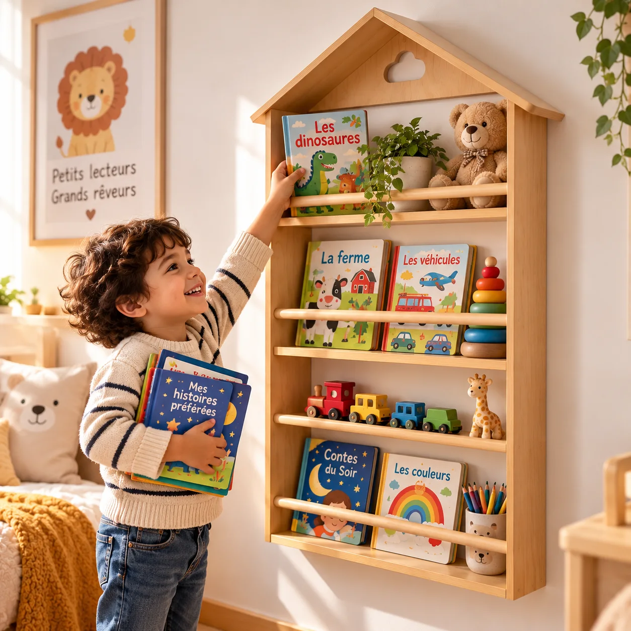 La bibliothèque murale qui fait aimer la lecture aux enfants