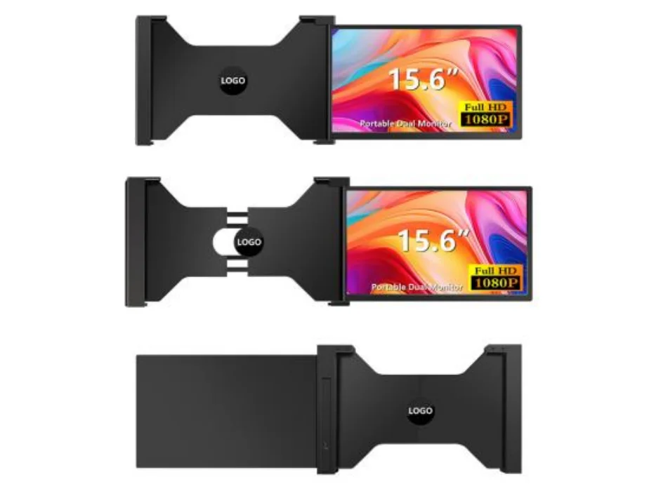 Portable dual-screen monitor: 1 pcs of 15.6 inch full view display S3
