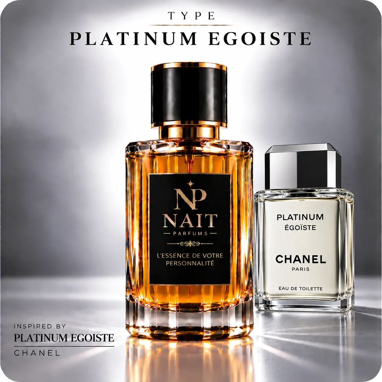 PLATINUM ÉGOÏSTE — الهيبة ما كتحتاجش تفسير عطر مستوحى من PLATINUM ÉGOÏSTE 🖤