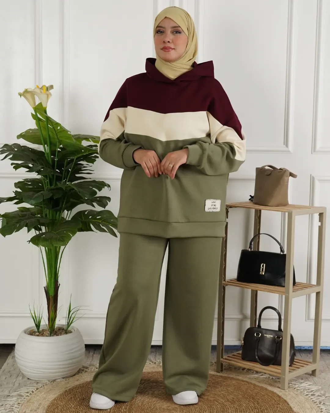 Ensemble Vert kaki