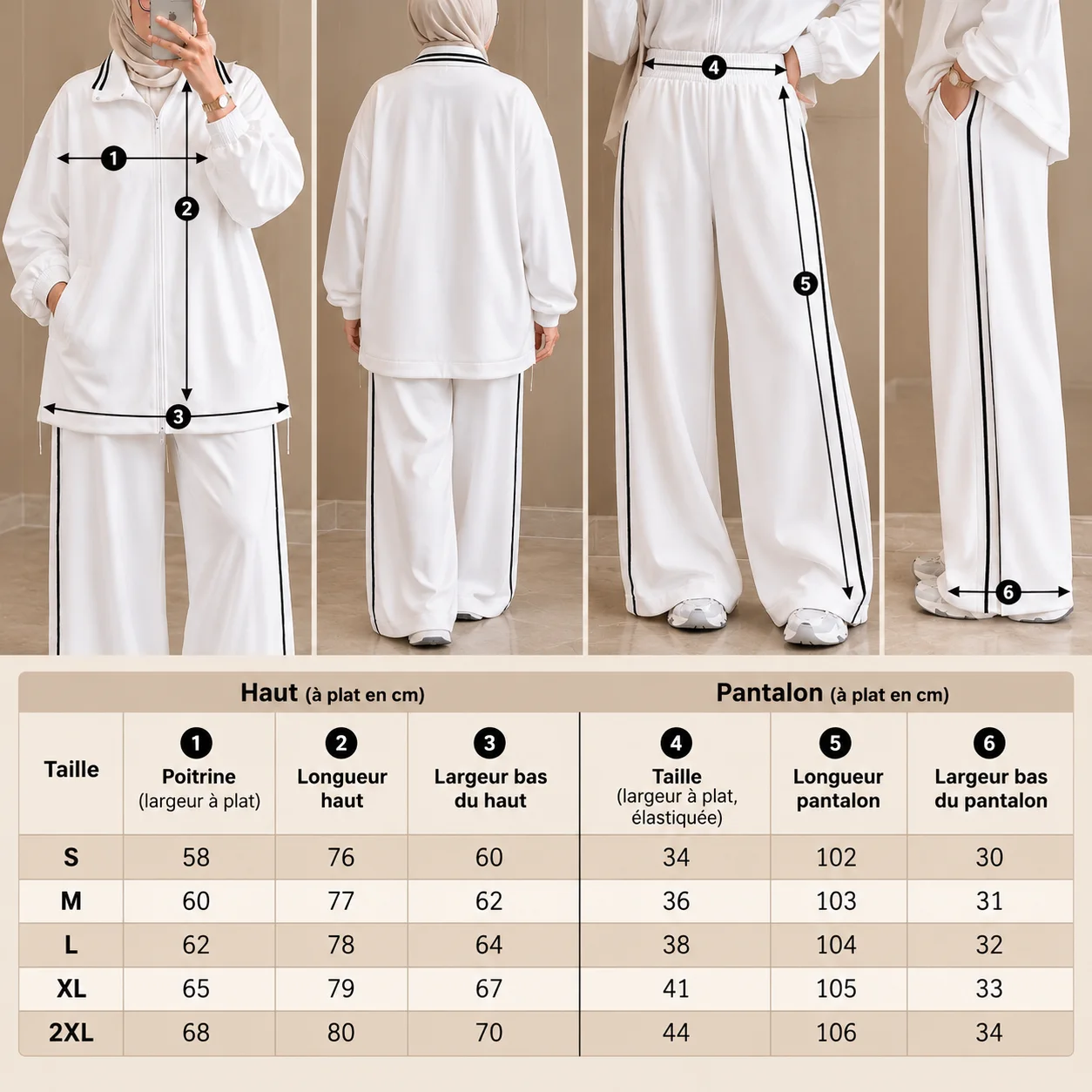 Survêtement Femme Oversize Modest – Pantalon Large