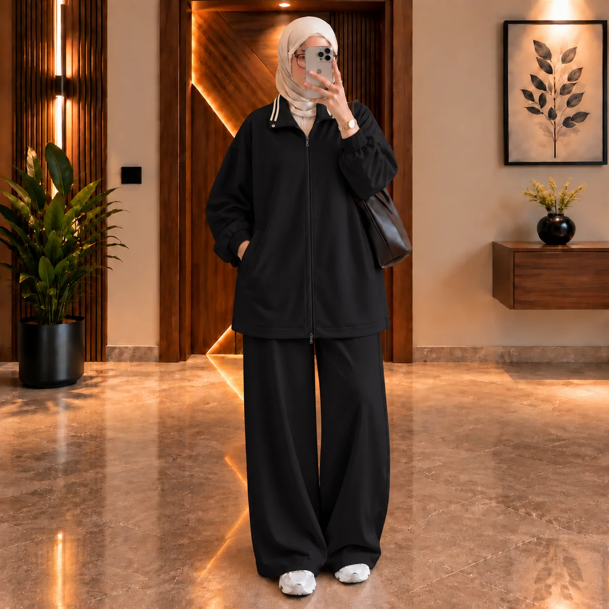 Survêtement Femme Oversize Modest – Pantalon Large
