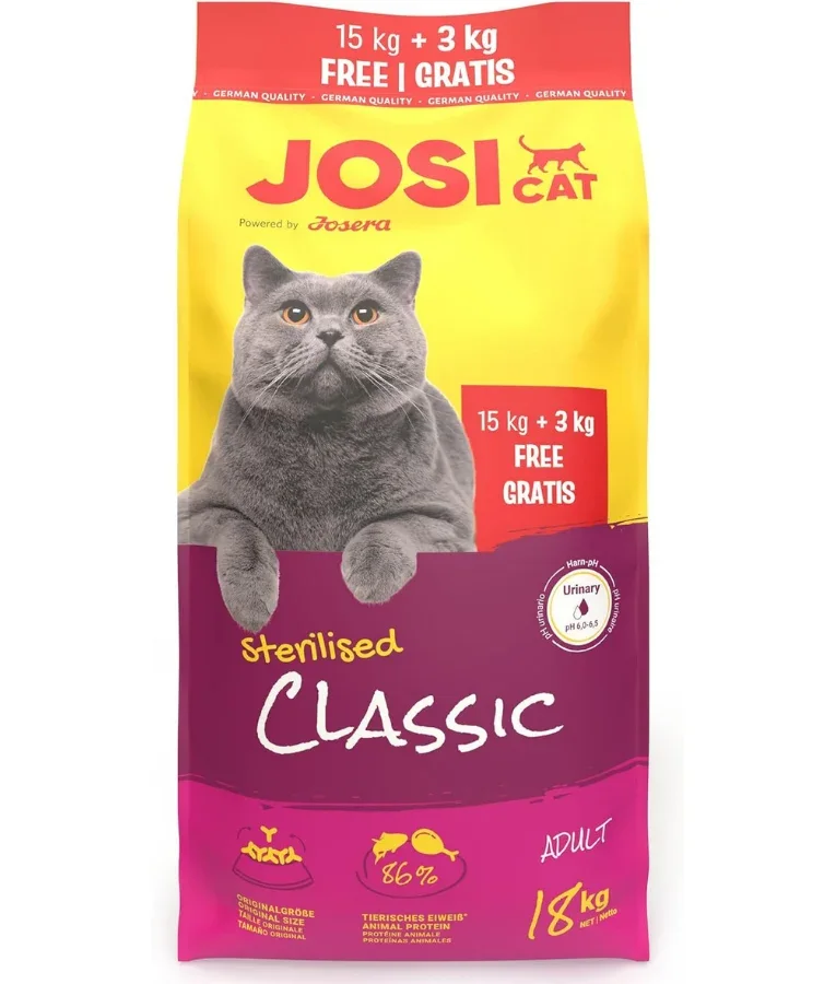 JosiCat Sterilised Classic Urinary 18kg