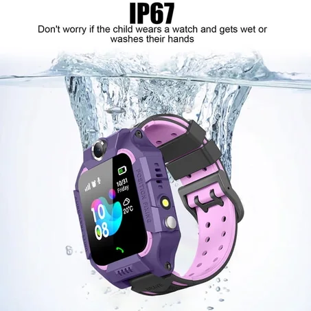 Reloj Inteligente para Niños con Llamadas, Chip y GPS  Morado Rosa