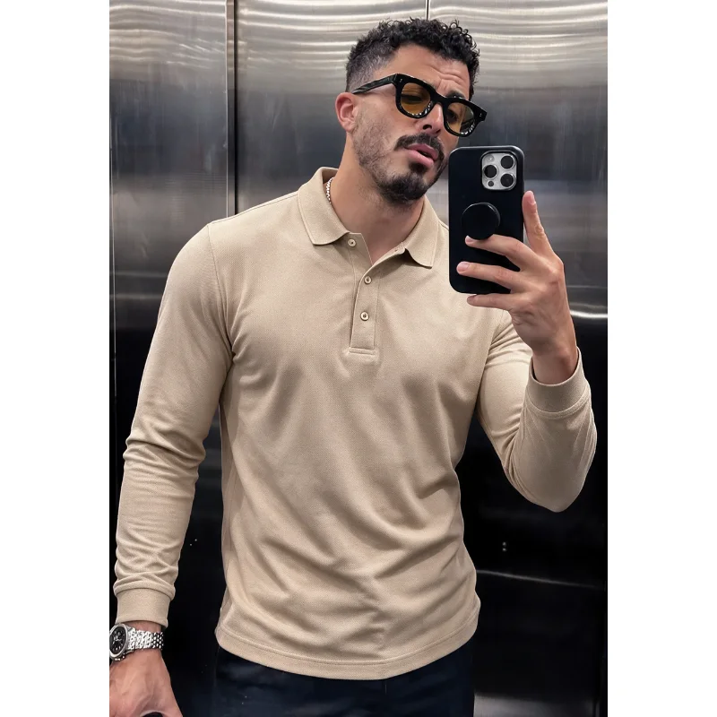 Pull polo avec manche