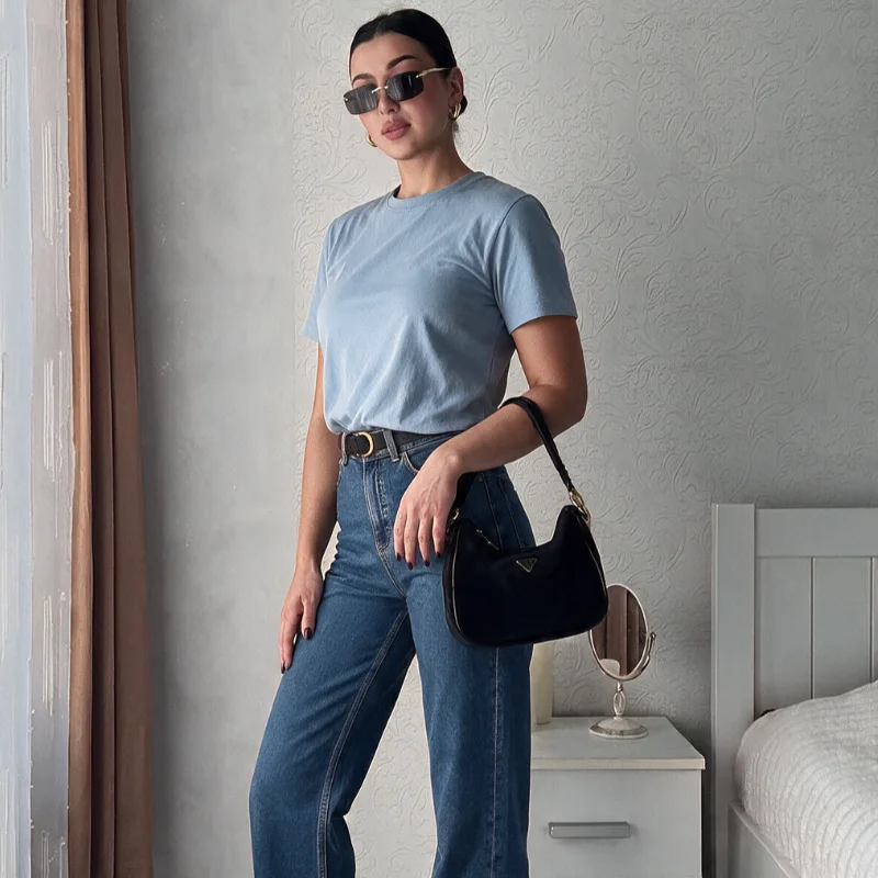 C.D Tee-shirt basic Pour femme