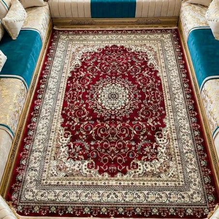 زربية تركية فاخرة - أحمر ملكي موديل 2026 - Tapis Décor