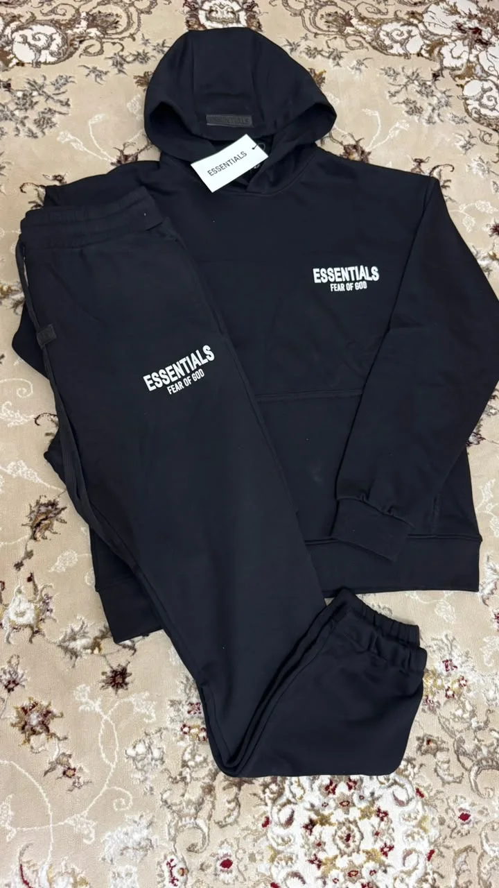 Ensemble complet en polaire Fear of God Essentials noir