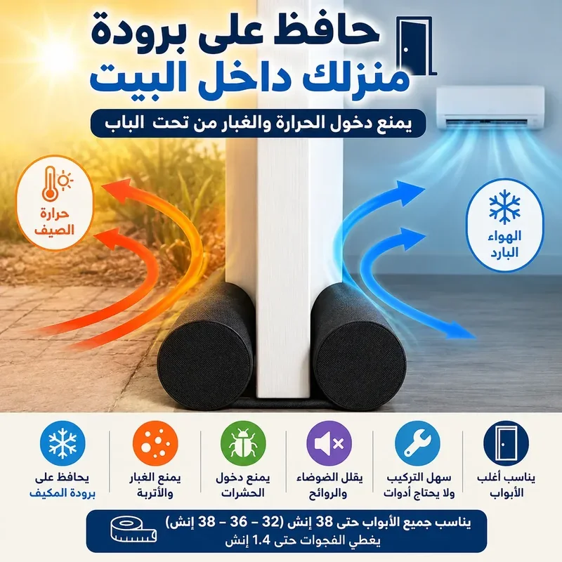 مانع تسرب الغبار أسفل الباب