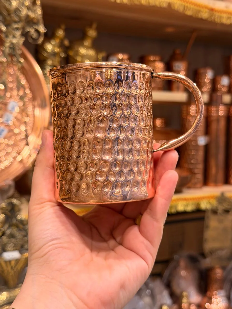 كوز مياه صغير نحاس احمر
