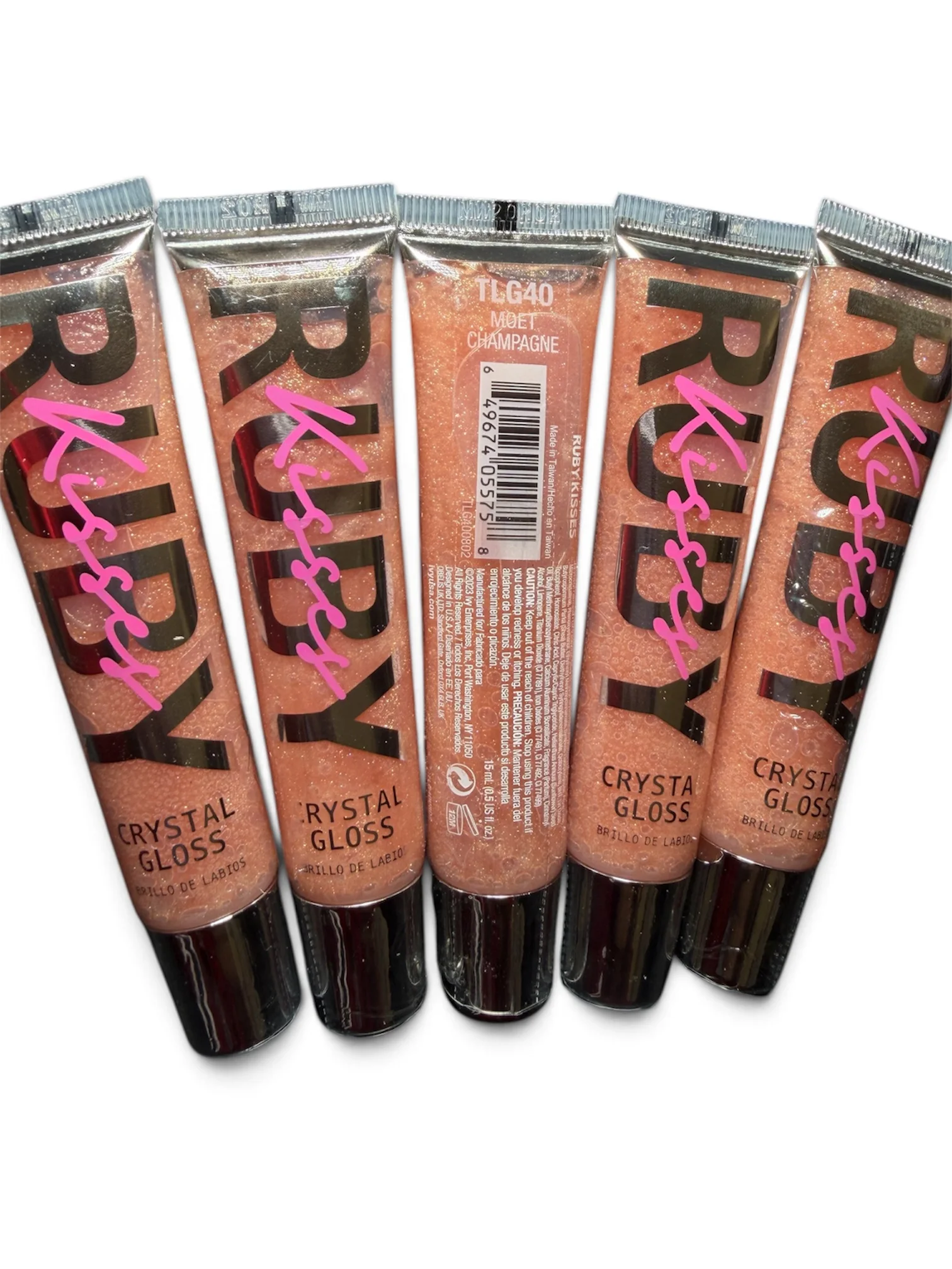 Ruby Kisses Crystal Gloss - Moet Champagne