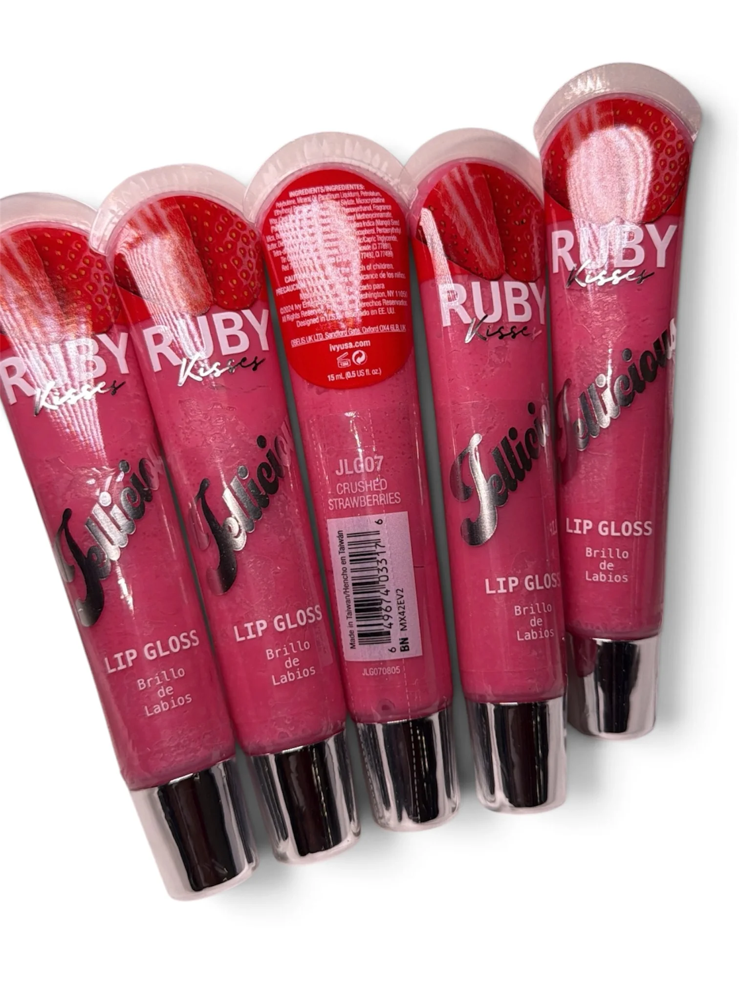 Ruby Kisses Jellicious Gloss - Crushed Strawberries
