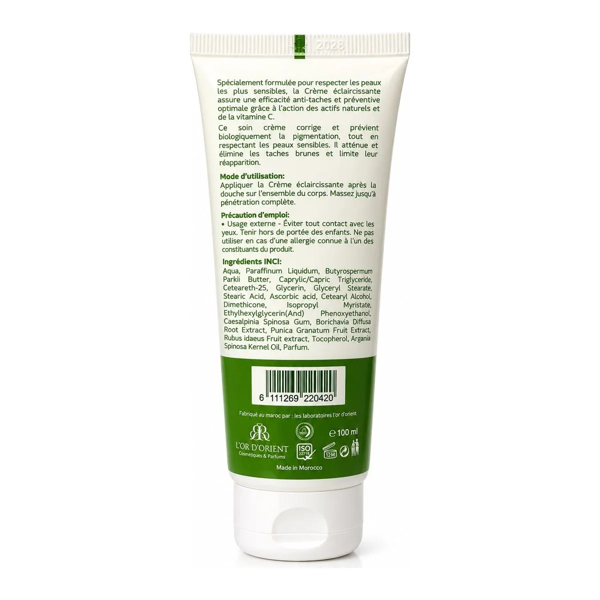 Cr&egrave;me &eacute;clat zones sensibles (2/2)
