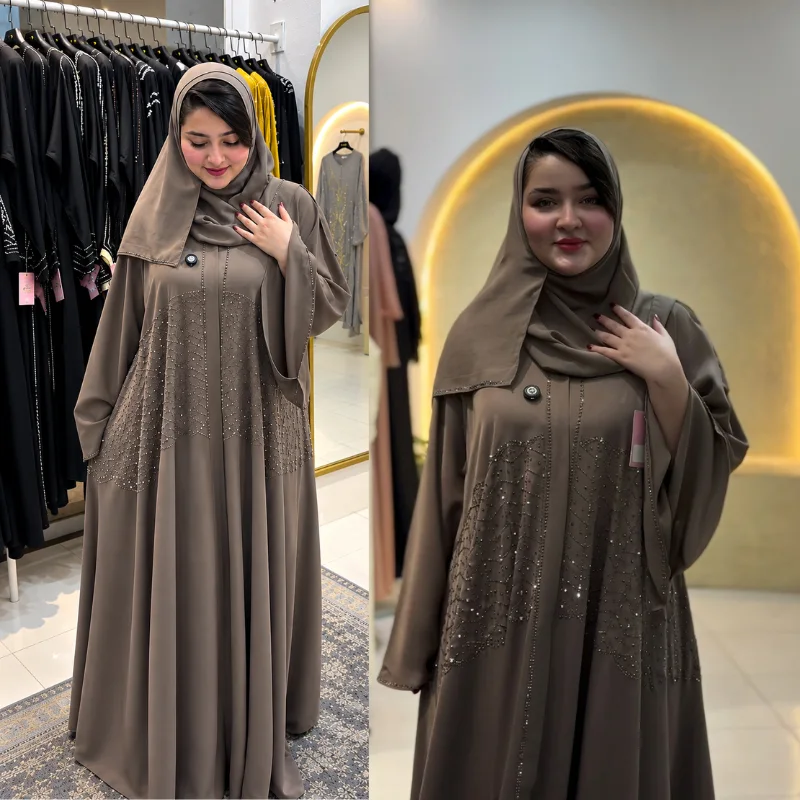 Abaya Émiratie Prestige – L'Alliance du Raffinement et de la Modestie