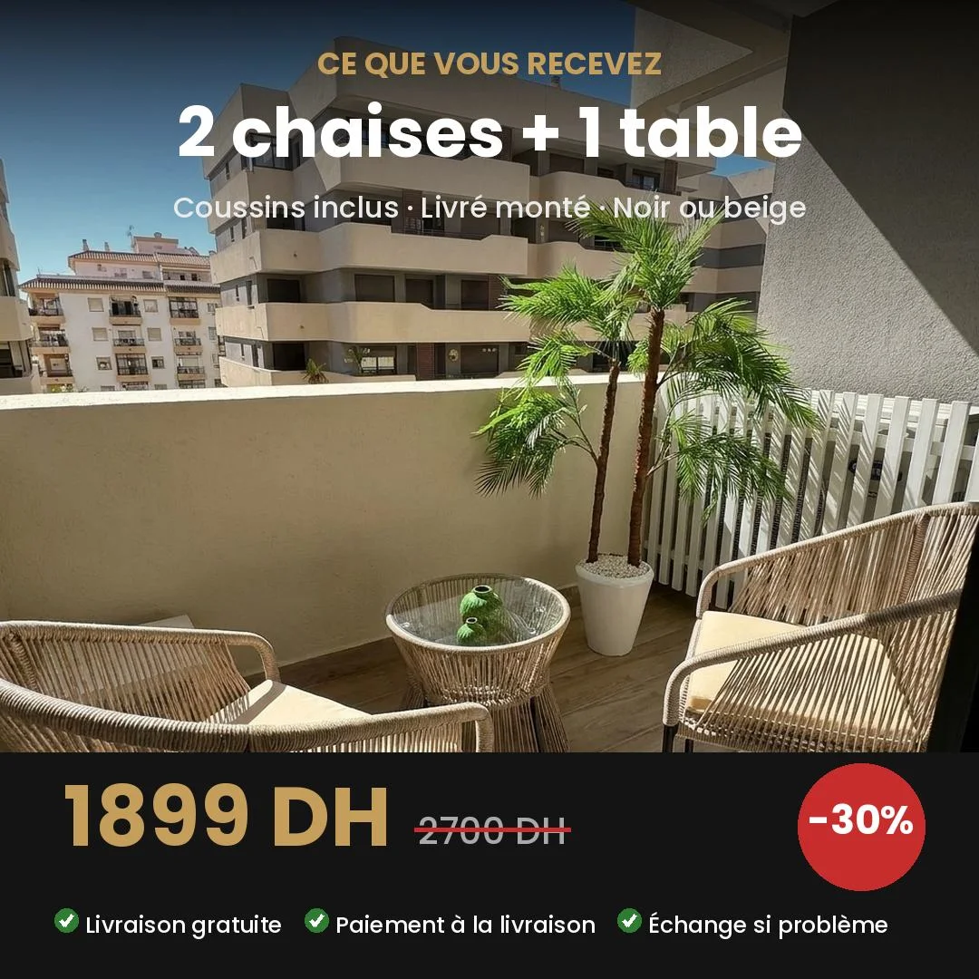 Pack Harmonie – Confort & élégance pour votre balcon