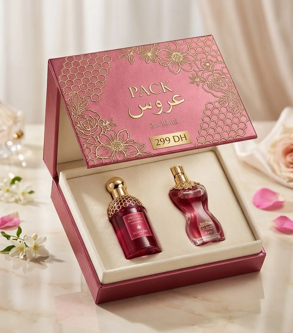 Pack arouss 10+10 ml 299 dh  Absolue florabloom guerlain * la belle jpg edp